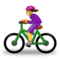 Kvinna som cyklar