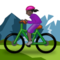 Kvinna som cyklar på en mountainbike: Mörk Hudton