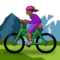 Kvinna som cyklar på en mountainbike: Mellanmörk Hudton