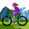 Kvinna som cyklar på en mountainbike: Mellanhudton
