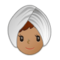 Kvinna i turban: Mellanhudton