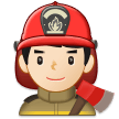 पुरुष फायर फाइटर: हल्के रंग की त्वचा