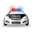 आती हुई पुलिस कार