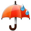 बारिश की बूंदों वाला छाता