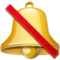 Durchgestrichene Glocke Durchgestrichene Glocke