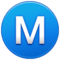 Buchstabe „M“ In Kreis Buchstabe „M“ In Kreis