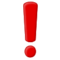 Rotes Ausrufezeichen Rotes Ausrufezeichen