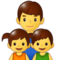 Familie: Mann, Mädchen, Junge Familie: Mann, Mädchen, Junge