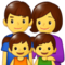 Familie: Mann, Frau, Mädchen, Junge Familie: Mann, Frau, Mädchen, Junge