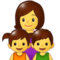Familie: Frau, Mädchen, Junge Familie: Frau, Mädchen, Junge