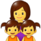 Familie: Frau, Mädchen, Mädchen Familie: Frau, Mädchen, Mädchen