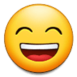 Grinsendes Gesicht Mit Lachenden Augen Grinsendes Gesicht Mit Lachenden Augen