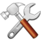 Hammer und Schraubenschlüssel Hammer und Schraubenschlüssel