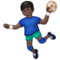 Handballspieler: Dunkle Hautfarbe Handballspieler: Dunkle Hautfarbe