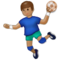 Handballspieler: Mittlere Hautfarbe Handballspieler: Mittlere Hautfarbe