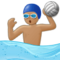 Wasserballspieler: Mittlere Hautfarbe Wasserballspieler: Mittlere Hautfarbe