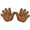 Offene Hände: Mitteldunkle Hautfarbe Offene Hände: Mitteldunkle Hautfarbe