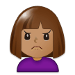 Missmutige Person: Mittlere Hautfarbe Missmutige Person: Mittlere Hautfarbe