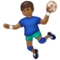Handballspieler(In): Mitteldunkle Hautfarbe Handballspieler(In): Mitteldunkle Hautfarbe