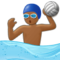 Wasserballspieler(In): Mitteldunkle Hautfarbe Wasserballspieler(In): Mitteldunkle Hautfarbe