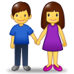 Frau und Mann halten Händchen Frau und Mann halten Händchen
