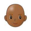 Frau: Mitteldunkle Hautfarbe, Glatze Frau: Mitteldunkle Hautfarbe, Glatze