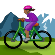 Mountainbikerin: Mitteldunkle Hautfarbe Mountainbikerin: Mitteldunkle Hautfarbe