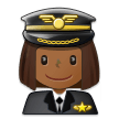 Pilotin: Mitteldunkle Hautfarbe Pilotin: Mitteldunkle Hautfarbe