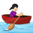 Frau Im Ruderboot: Helle Hautfarbe Frau Im Ruderboot: Helle Hautfarbe
