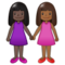 Дві жінки: Темний Відтінок Шкіри, Середньо-Темний Відтінок Шкіри