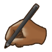 Пишуча рука: Середньо-Темний Відтінок Шкіри