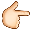 Nach Rechts Weisender Zeigefinger: Helle Hautfarbe