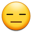 Ausdrucksloses Gesicht