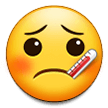 Gesicht Mit Fieberthermometer