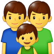 Familie: Mann, Mann, Junge Familie: Mann, Mann, Junge