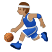 Mann Mit Ball: Mittlere Hautfarbe Mann Mit Ball: Mittlere Hautfarbe