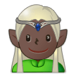 Männlicher Elf: Dunkle Hautfarbe