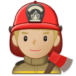 Feuerwehrmann: Mittelhelle Hautfarbe