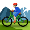 Mountainbiker: Mittelhelle Hautfarbe