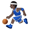 Person Mit Ball: Dunkle Hautfarbe