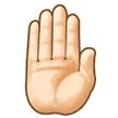 Erhobene Hand Von Hinten: Helle Hautfarbe