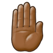 Erhobene Hand Von Hinten: Mitteldunkle Hautfarbe