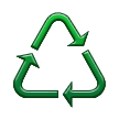 Recycling-Symbol für generische Materialien Recycling-Symbol für generische Materialien