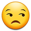 Verstimmtes Gesicht