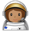 Astronautin: Mittlere Hautfarbe