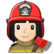 Feuerwehrfrau: Helle Hautfarbe
