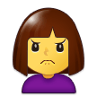 Missmutige Frau
