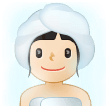 Frau In Dampfsauna: Helle Hautfarbe