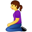 Kniende Frau