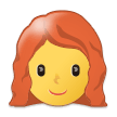 Frau: Rotes Haar